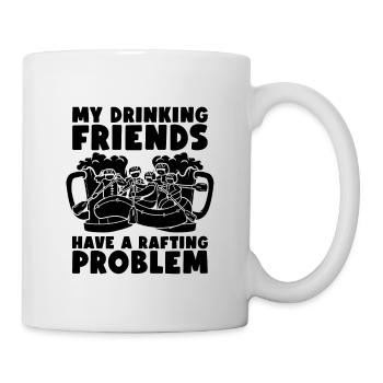 Rafting Mes amis buveurs Kayak Canoë Pagayer - Mug blanc - blanc - Droite