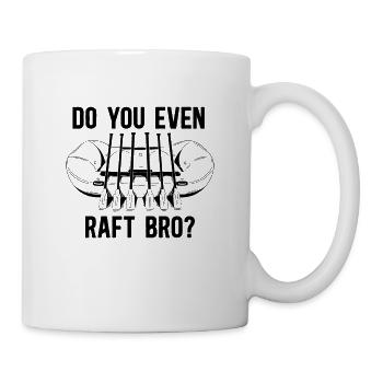 Est-ce que vous même Raft Bro Rafting Kayak Canoë - Mug blanc - blanc - Droite