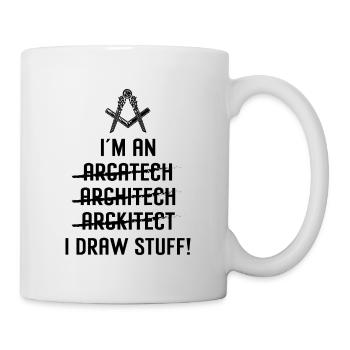 I’m An I Draw Stuff Architecte Architecture de travail - Mug blanc - blanc - Droite