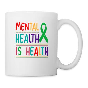 La santé mentale, c’est la santé, briser la stigmatisation - Mug blanc - blanc - Droite