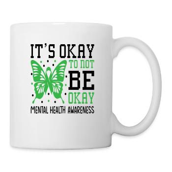 C’est normal de ne pas être d’accord Sensibilisation à la santé mentale - Mug blanc - blanc - Droite