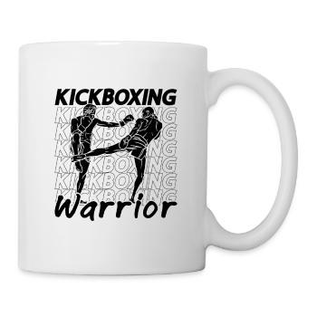 Kickboxing Warrior Fighter Boxing Sports Kickboxer - Mug - white - Right