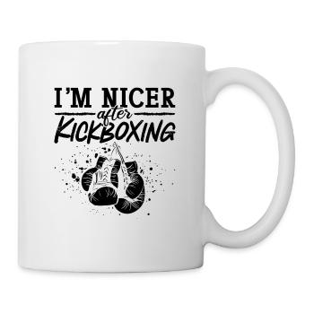 Kickboxer Je suis plus gentil après Kickboxing Boxing Sport - Mug blanc - blanc - Droite