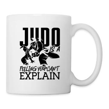 Le judo est un sentiment de combat Karaté Sports d’entraînement - Mug blanc - blanc - Droite