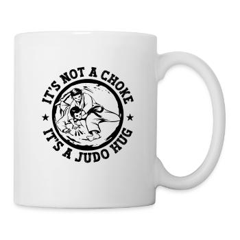 C’est un combattant de judo hug s’entraînant au karaté sports - Mug blanc - blanc - Droite