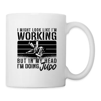 Judo I Might Look Like Fighter Training Karate - Tasse - Weiß - Rechts