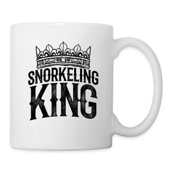 Snorkeling King Scuba Diver Diving Snorkeling Snor - Tasse - Weiß - Rechts