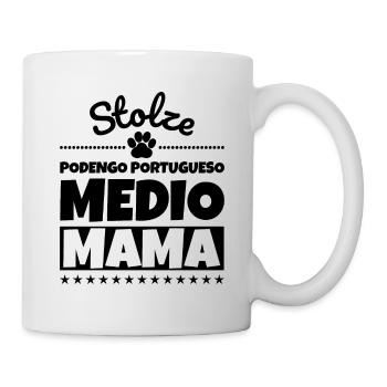 Stolze Podengo Portugueso Medio Mama - Tasse - Weiß - Rechts