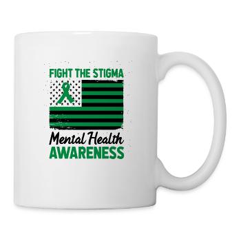 Lutter contre la stigmatisation Sensibilisation à la santé mentale Américain - Mug blanc - blanc - Droite