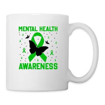 Selbstfürsorge für psychische Gesundheit - Tasse - Weiß - Rechts