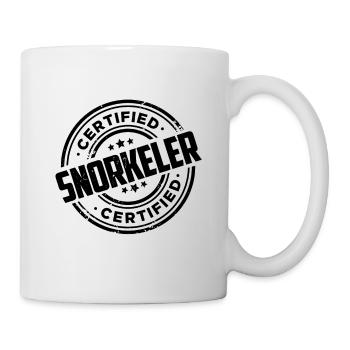 Certified Snorkeler Scuba Diver Diving Snorkeling - Tasse - Weiß - Rechts