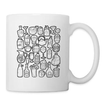 Beverages Doodle - Mug - white - Right