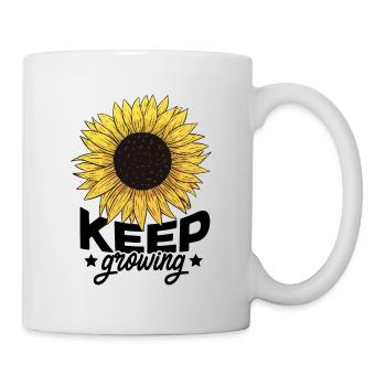 Keep Growing Flowers Gardener Botanical Gardener F - Tasse - Weiß - Rechts