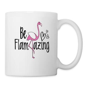 Be Flamazing Flamingo Citations - Mug blanc - blanc - Droite