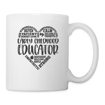Early Childhood Educator Heart - Mug - white - Right