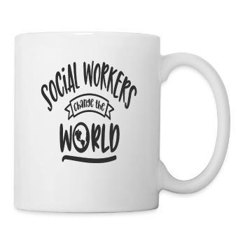 Social Workers Change The World Social Worker - Mug - white - Right