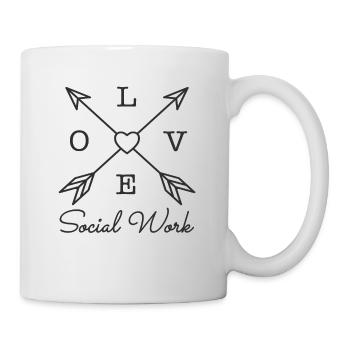 Travail social Amour Travailleur social Citations - Mug blanc - blanc - Droite