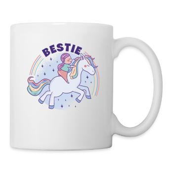 Bestie Graphic Horse Lover Equestrian Rider Horses - Tasse - Weiß - Rechts