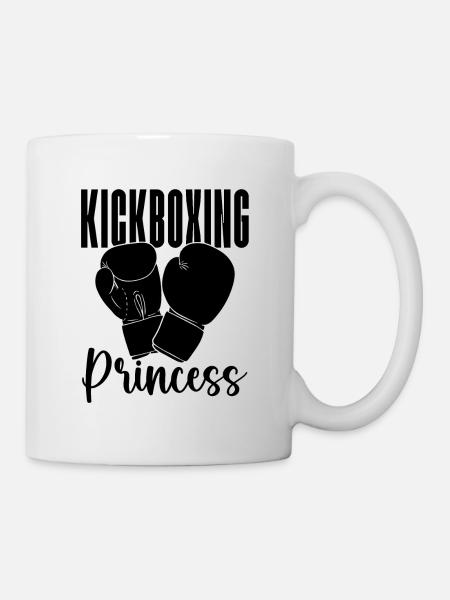 Kickboxing Princess Kickboxer Boxing Fight Fighter - Tasse - Weiß