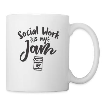 Le travail social est ma confiture Citations de travailleur social - Mug blanc - blanc - Droite