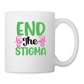 Mettre fin à la stigmatisation La santé mentale compte Vintage - Mug blanc - blanc - Droite