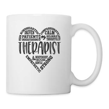 Therapist Heart Quotes - Mug - white - Right