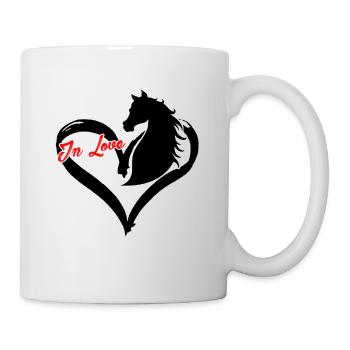 Love Horse Graphic Horse Lover Equestrian Rider Ho - Tasse - Weiß - Rechts