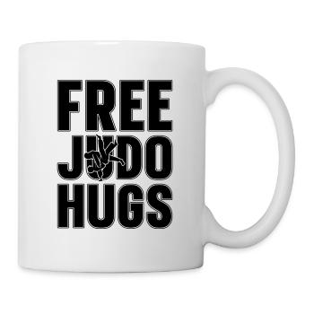 Judo Hugs Fighter Gratuit Entraînement Sports Karaté - Mug blanc - blanc - Droite