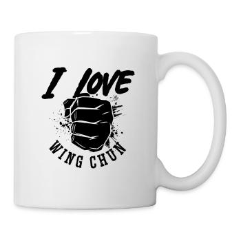 J’adore wing chun fighter Kung Fu Fight Sports - Mug blanc - blanc - Droite