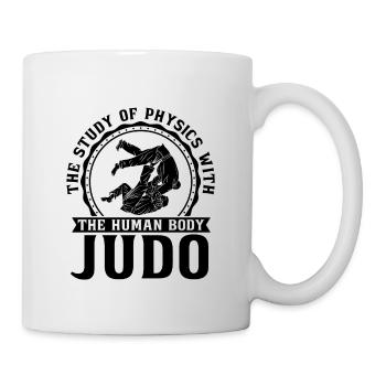 The Study Of Physics Judo Fighter Karate Training - Mug - white - Right