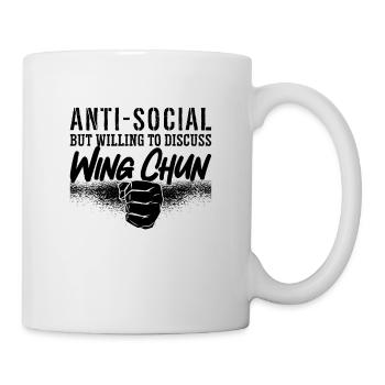 Anti-Social But Willing Wing Chun Fighter Kung Fu - Mug - white - Right