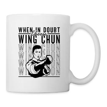 En cas de doute, choisissez Wing Chun Fighter Kung Fu - Mug blanc - blanc - Droite