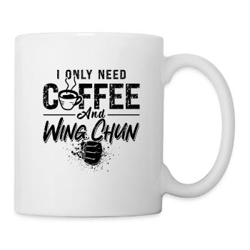 Je n’ai besoin que de café Wing Chun Fighter Kung Fu Fight - Mug blanc - blanc - Droite