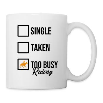Single Taken Horse Riding Equestrian Horse Lover F - Tasse - Weiß - Rechts