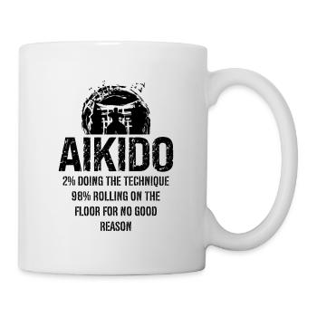 Samurai Fighter Aikido 2% Doing The Technique 98% - Mug - white - Right