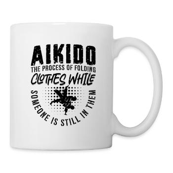 Aikido The Process Samurai Fighter Martial Arts - Mug - white - Right