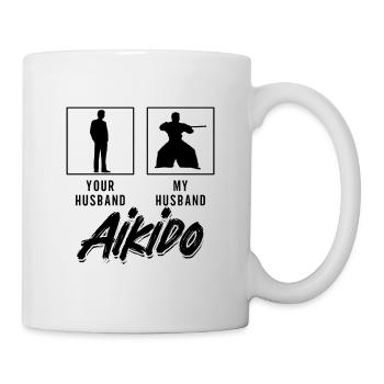 Your Husband My Husband Aikido Fighter Samurai - Mug - white - Right