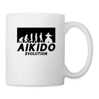 Aikido Evolution Fighter Martial Arts Samurai Judo - Tasse - Weiß - Rechts