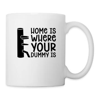 Home Is Where Your Dummy Wing Chun Fighter Fight - Mug - white - Right