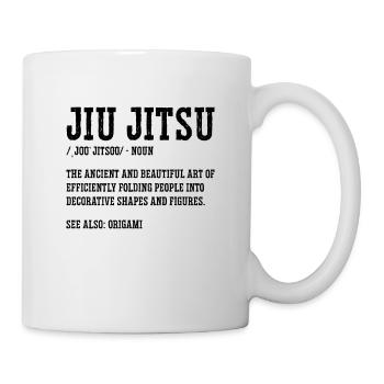 Jiu Jitsu Combat Sports Fight Fighting Fighter - Mug - white - Right