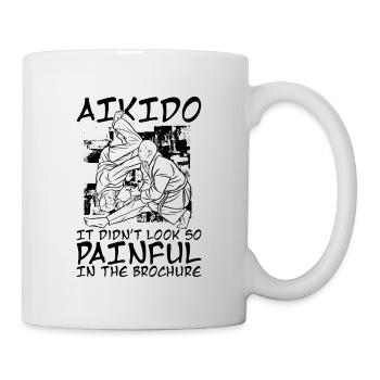 It Didn't Look So Painful Aikido Martial Samurai - Tasse - Weiß - Rechts