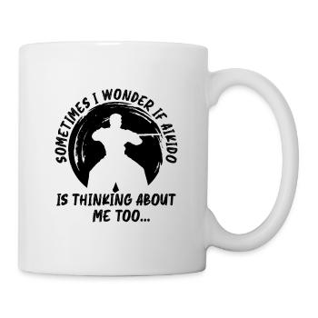Aikido Sometimes I Fighter Samurai Martial Arts - Mug - white - Right