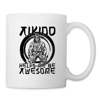 Aikido Helps Me Be Awesome Samurai Fighter - Mug - white - Right
