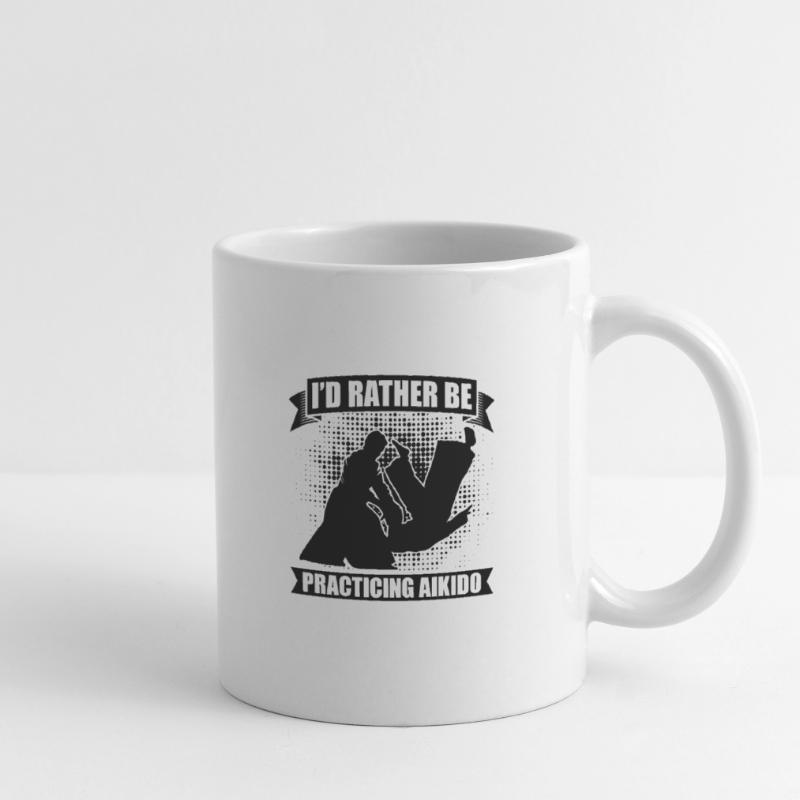 I'd Rather Be Practicing Aikido Martial Samurai Mug