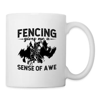 Fencing Gives Me A Sense Of Swordsman Duel Fencer - Mug - white - Right