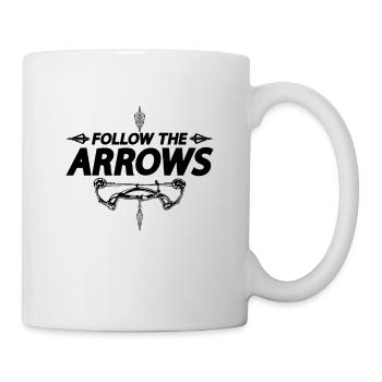 Suivez The Archery Arrow Shooting Bowhunter Archer - Mug blanc - blanc - Droite