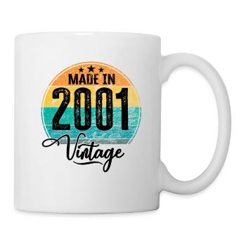 Millésime Fabriqué en 2001 Année de naissance 2001 Anniversaire - Mug blanc - blanc - Droite
