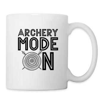 Archery Mode On Shooting Crossbow Bowhunter Archer - Tasse - Weiß - Rechts