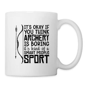 Its Okay If Archery Target Crossbow Hunting Archer - Mug - white - Right