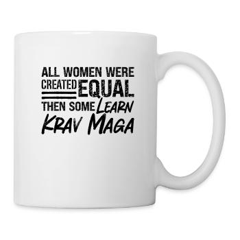 All Women Were Created Krav Maga Military Fighter - Mug - white - Right
